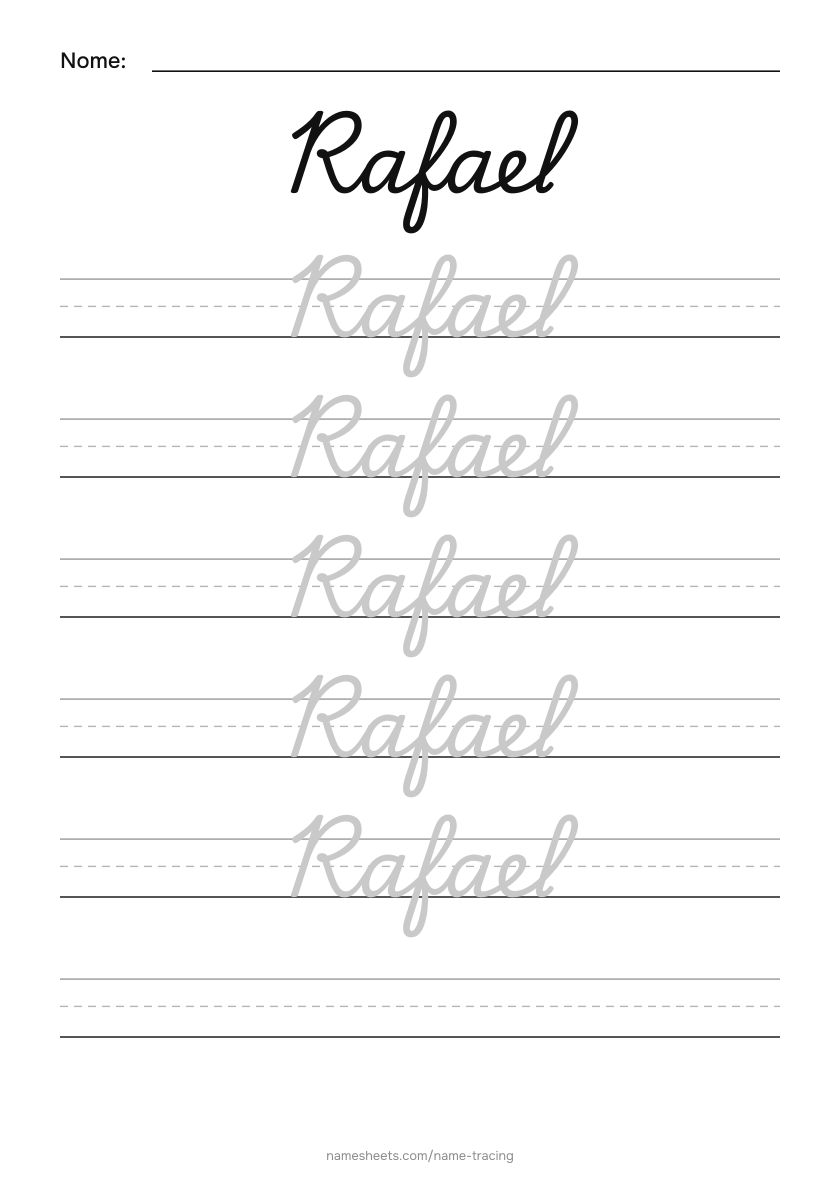 Cursiva: Rafael