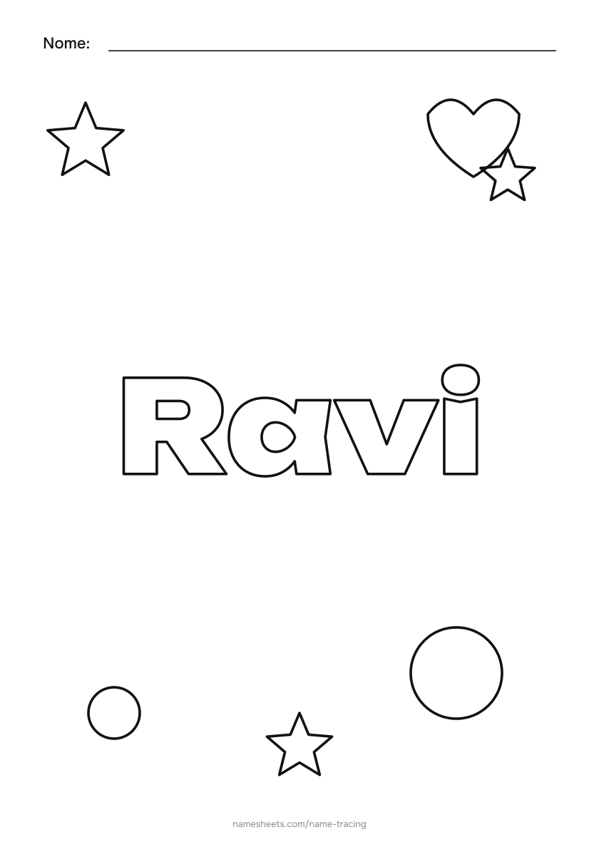 Para colorir: Ravi