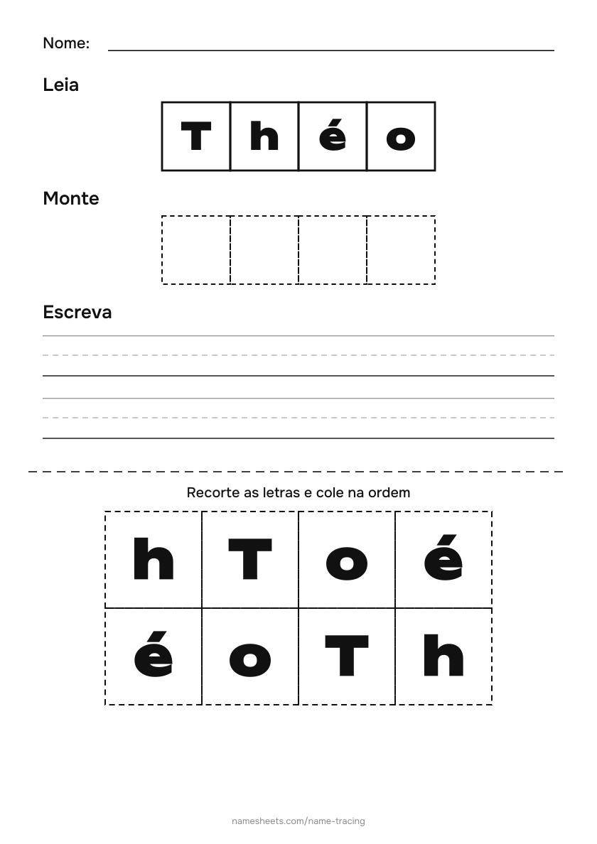 Recortar e colar: Théo