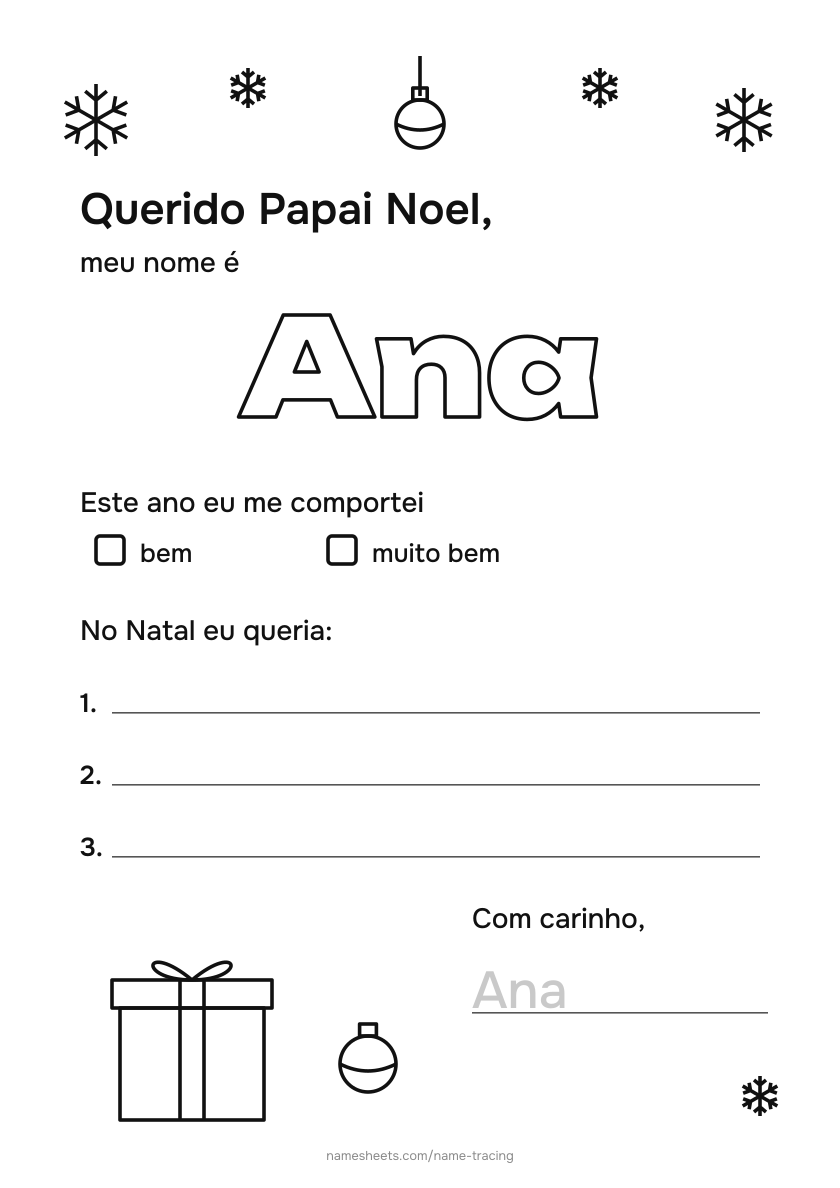 Carta ao Papai Noel